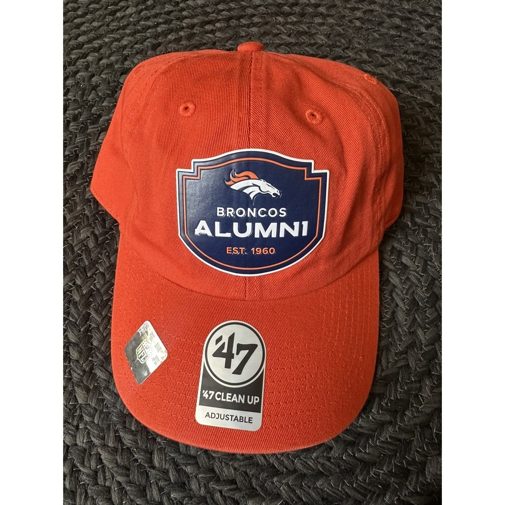 NEW NFL Denver Broncos Alumni 1960 Hat '47 Clean Up Orange Rare Mens Adjustable